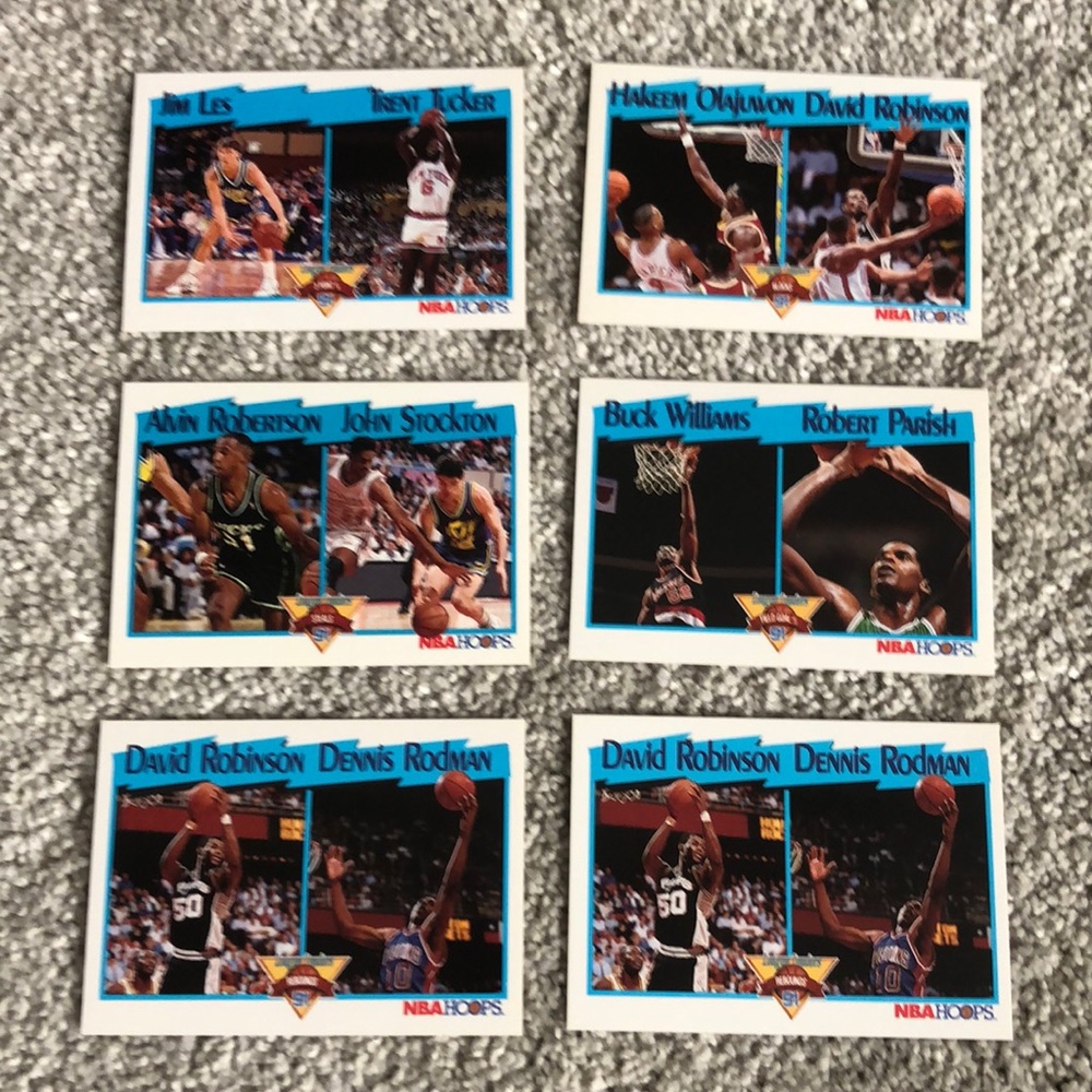 💕6 1991 nba hoops league leaders cards